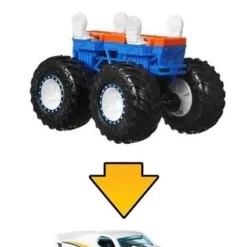 Mattel Hot Wheels Monster Trucks Maker Μπλε – Πορτοκαλί (GWW20) -Αυτοκίνητα Εκπτώσεις 698443 2